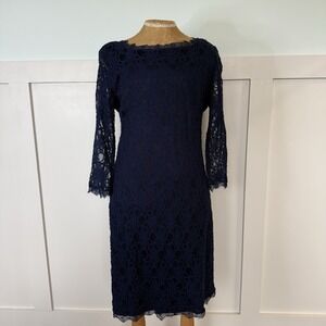 blue dress for baby girl Joseph Ribkoff Ruched Gown Style Dress